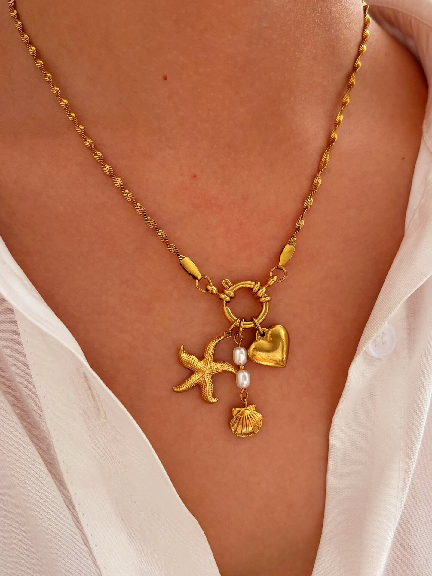 Seabound Charmed Necklace ~ Waterproof