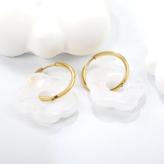 Cloud Bloom Earrings ~ Waterproof