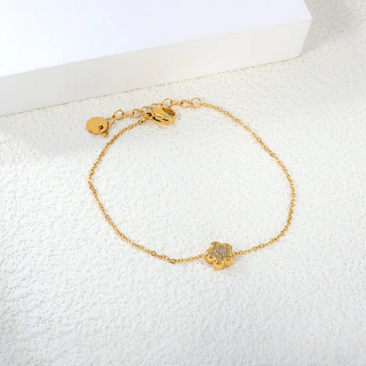 Petite Spark Flower Bracelet ~ Waterproof