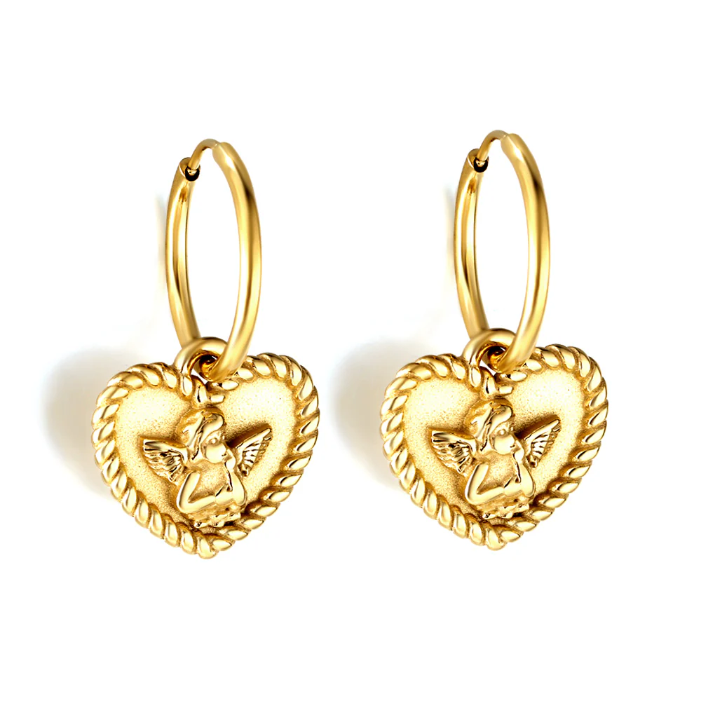 Eden Heart Earrings ~ Waterproof