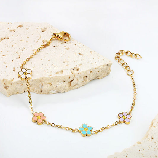 Pastel Bloom Bracelet ~ Waterproof