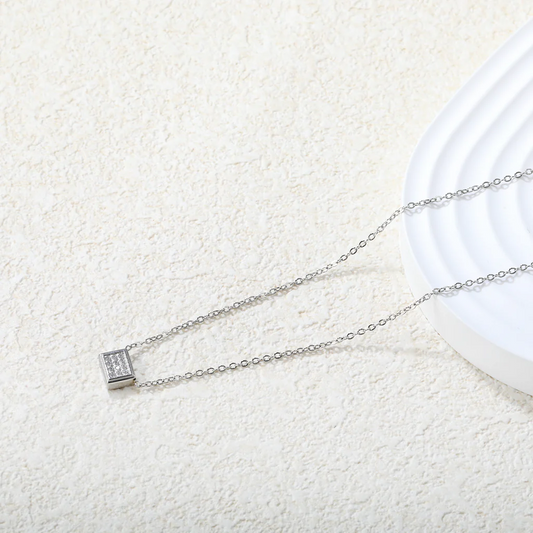 Shimmer Block Necklace ~ Waterproof