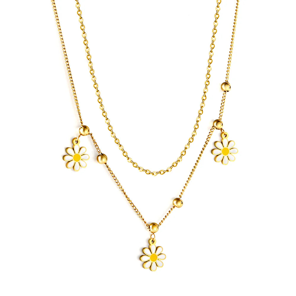 Garland Layered Necklace ~ Waterproof