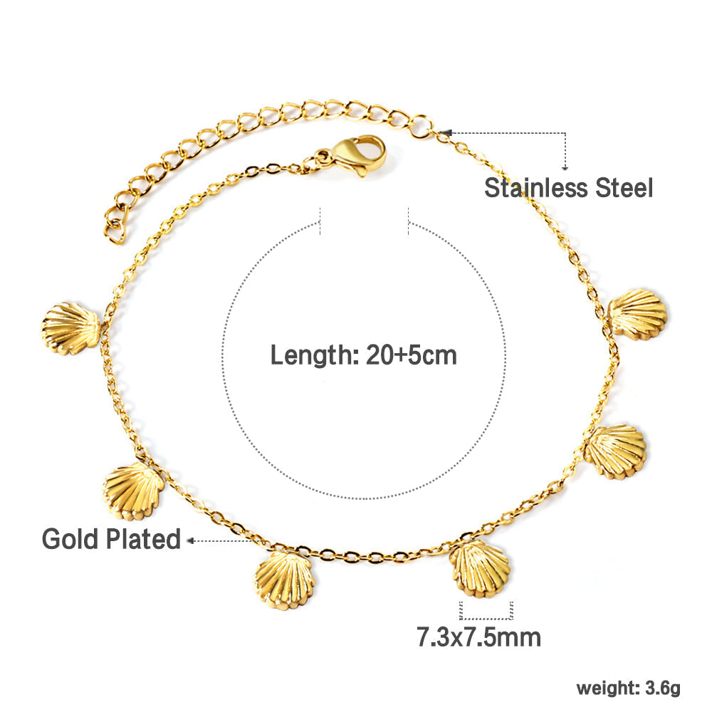 Calico Shell Bracelet ~ Waterproof