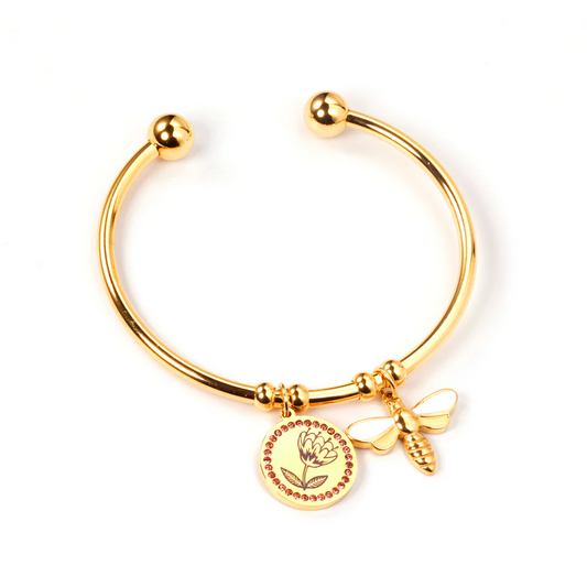 Bee & Bloom Bangle ~ Waterproof