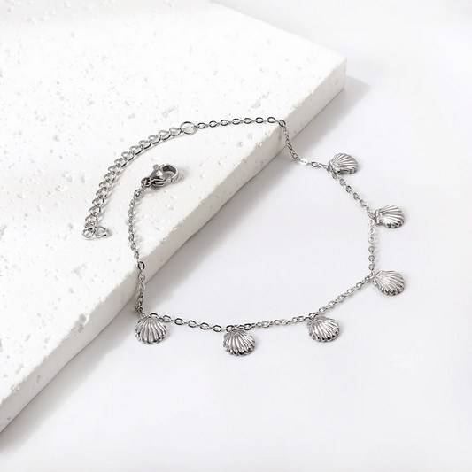 Calico Shell Anklet ~ Waterproof