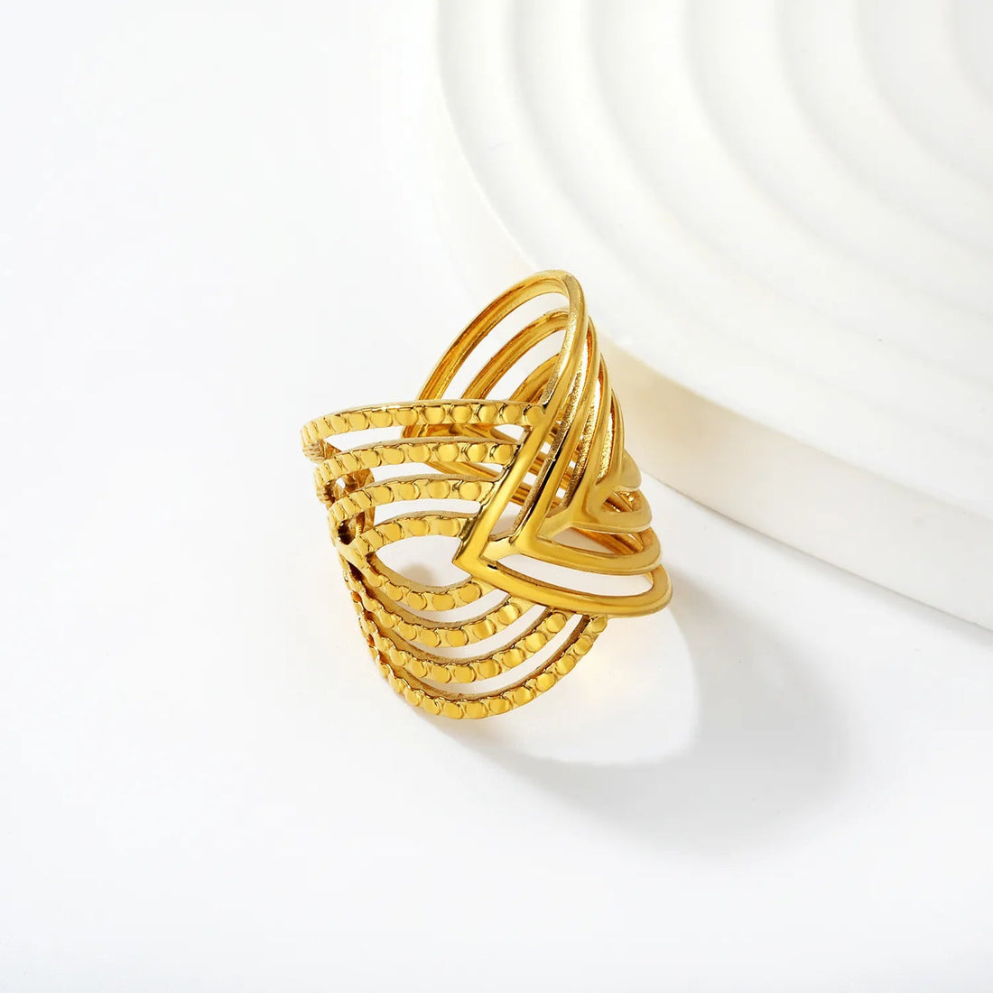 Tidal Structure Ring ~ Waterproof