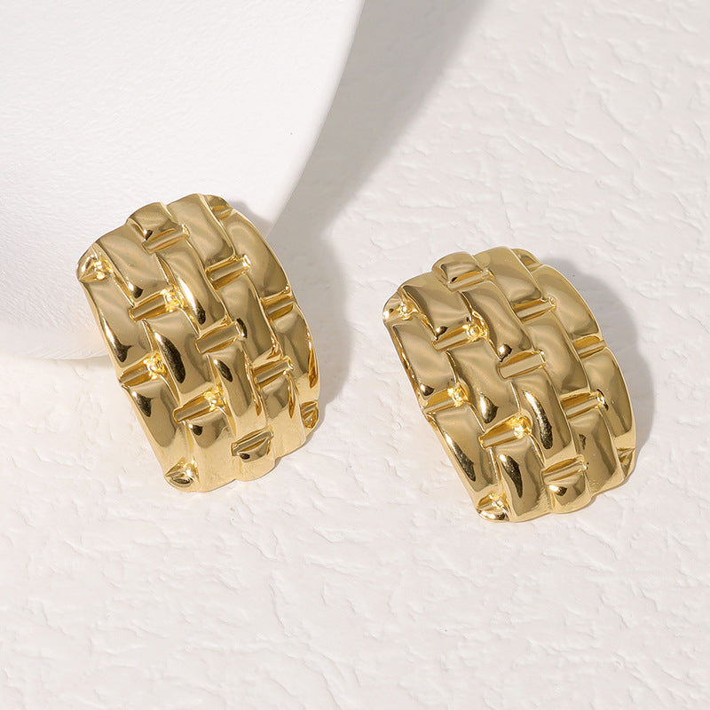 Sea Breeze Earrings - Gold~ Waterproof
