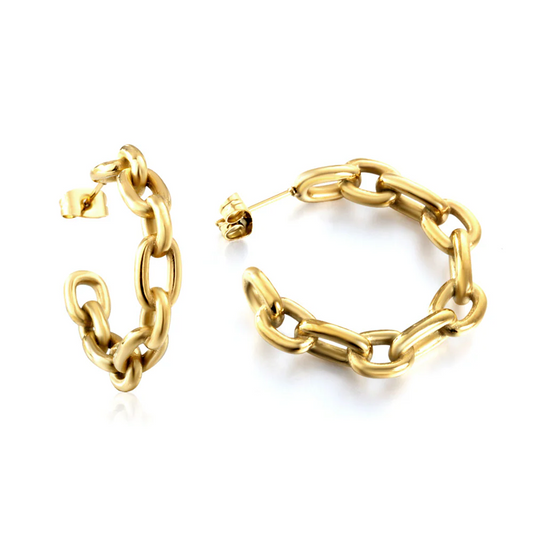 Anchor Link Hoops ~ Waterproof