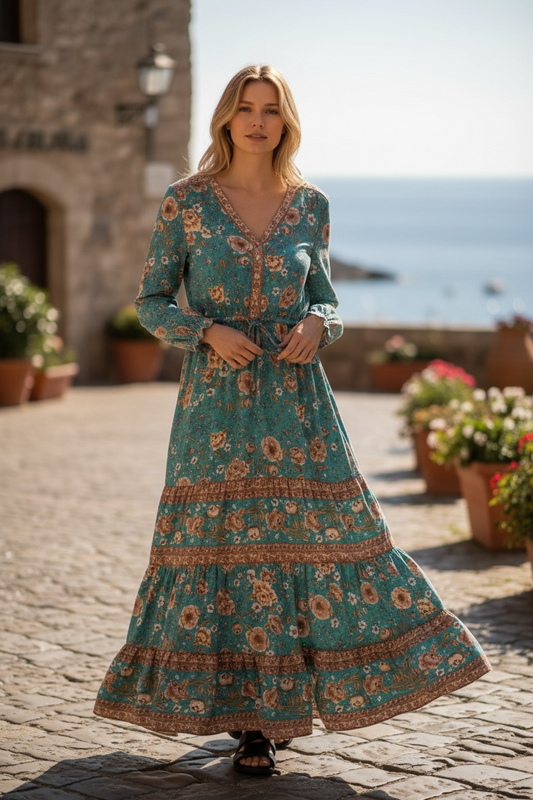 Indigo Blossom Dress