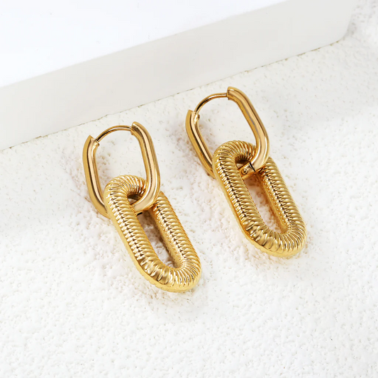 Chainlink Earrings ~ Waterproof