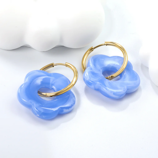 Cloud Bloom Earrings ~ Waterproof