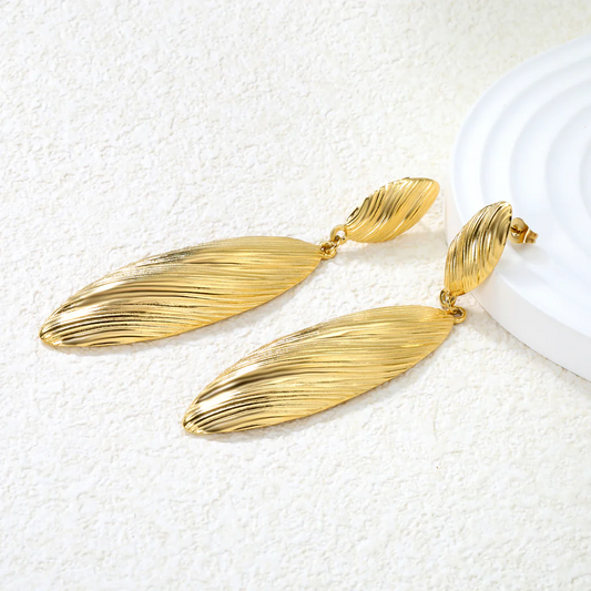 Palm Drop Earrings ~ Waterproof