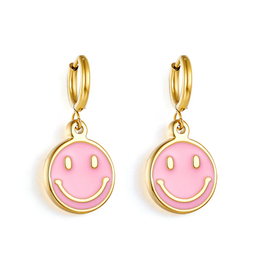 Smiley Vibe Hoops ~ Waterproof