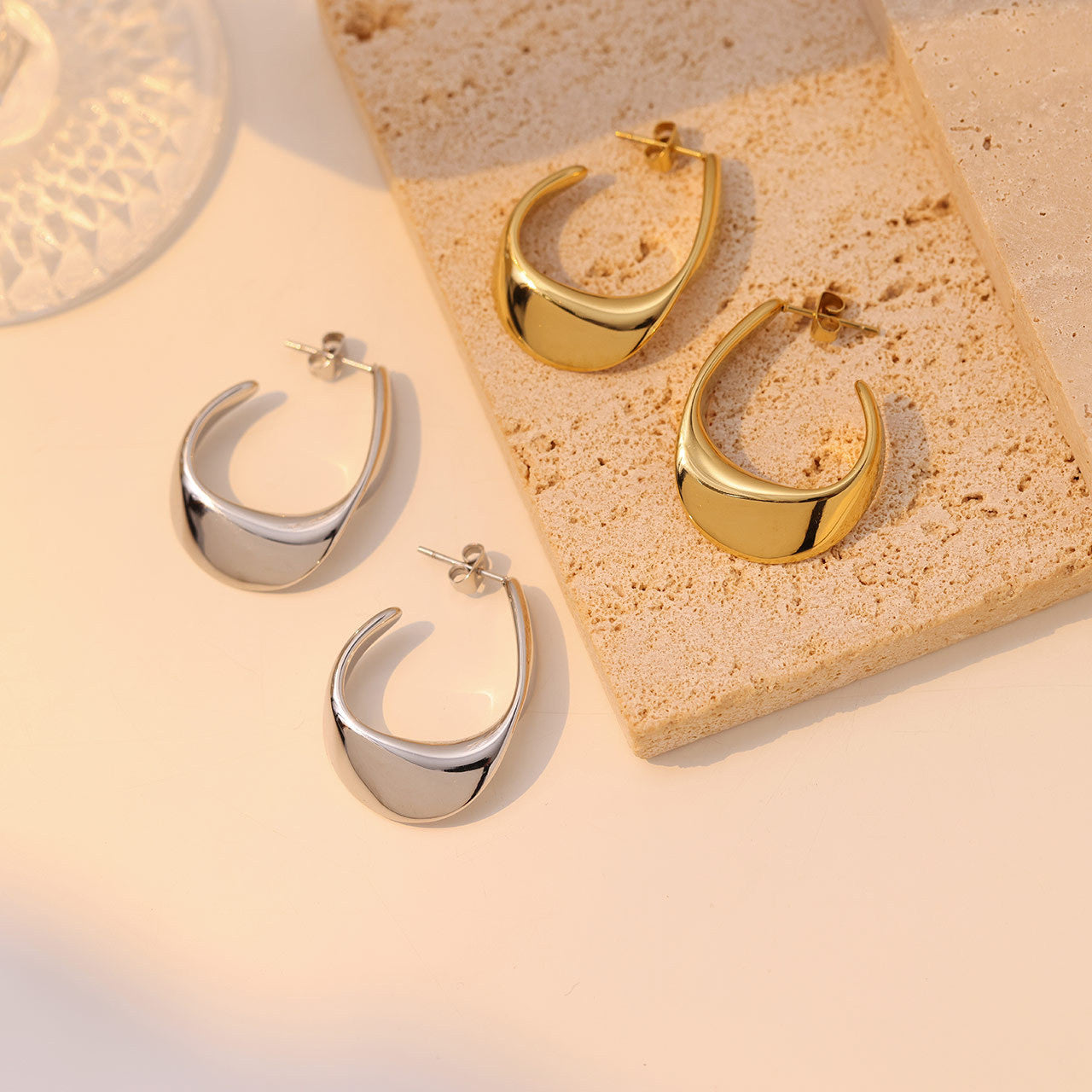 Aqua Glide Earrings ~ Waterproof
