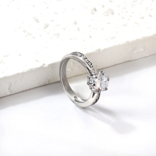 Evermore Solitaire Ring ~ Waterproof
