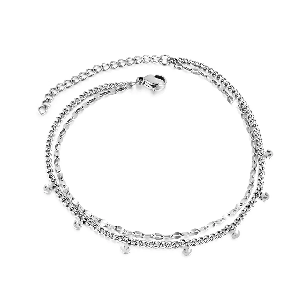 Anchored Dreams Steel Anklet ~ Waterproof