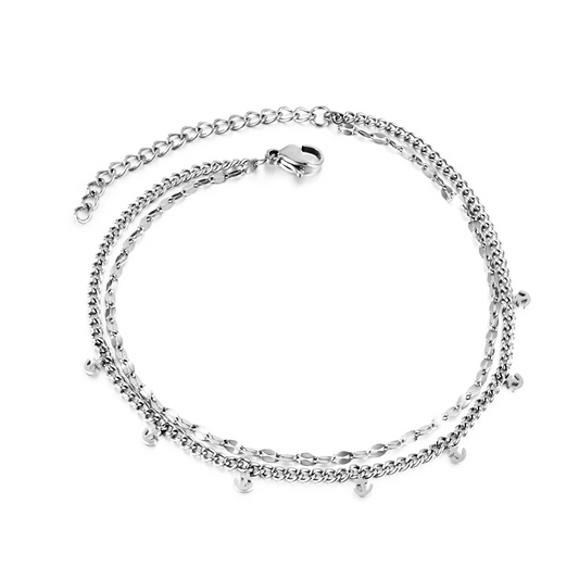 Anchored Dreams Steel Anklet ~ Waterproof