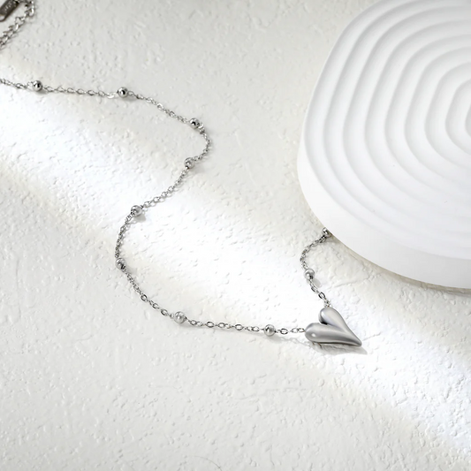 Melted Heart Necklace ~ Waterproof