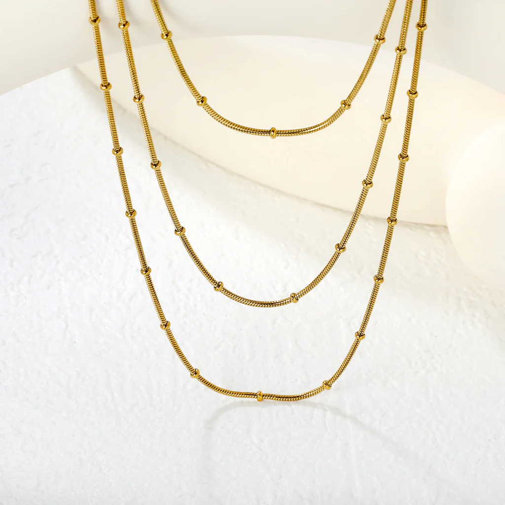 Brooke Layered Necklace ~ Waterproof