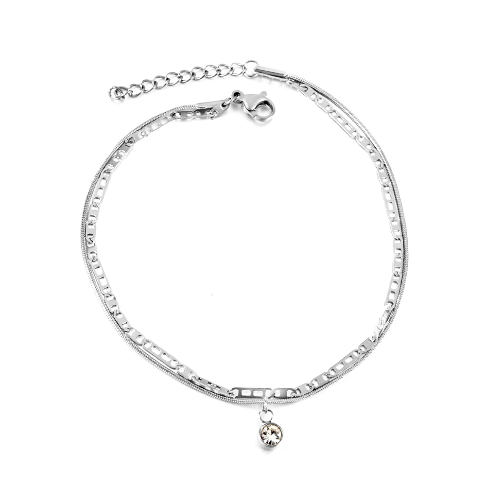 Aqua Crystal Anklet ~ Waterproof