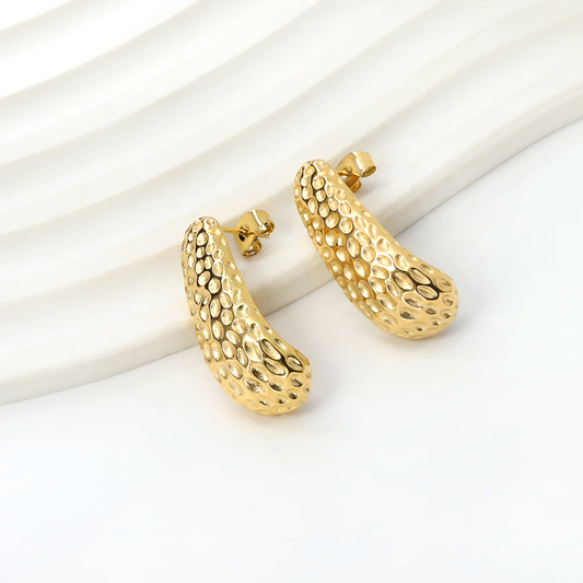 Liquid Gold Earrings ~ Waterproof