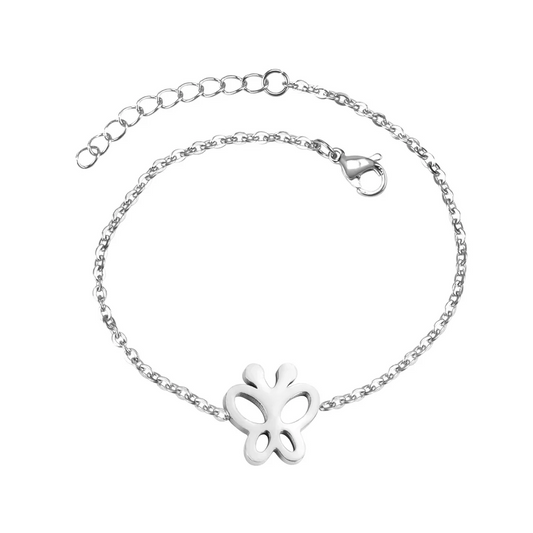 Silver Flutter Bracelet ~ Waterproof