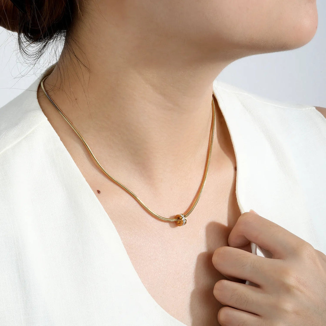 Halo Crystal Necklace ~ Waterproof