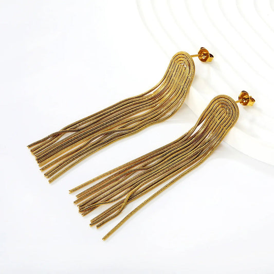 Wavefall Earrings ~ Waterproof