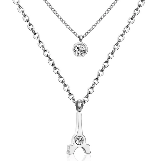 Bonjour Belle Steel Necklace ~ Waterproof