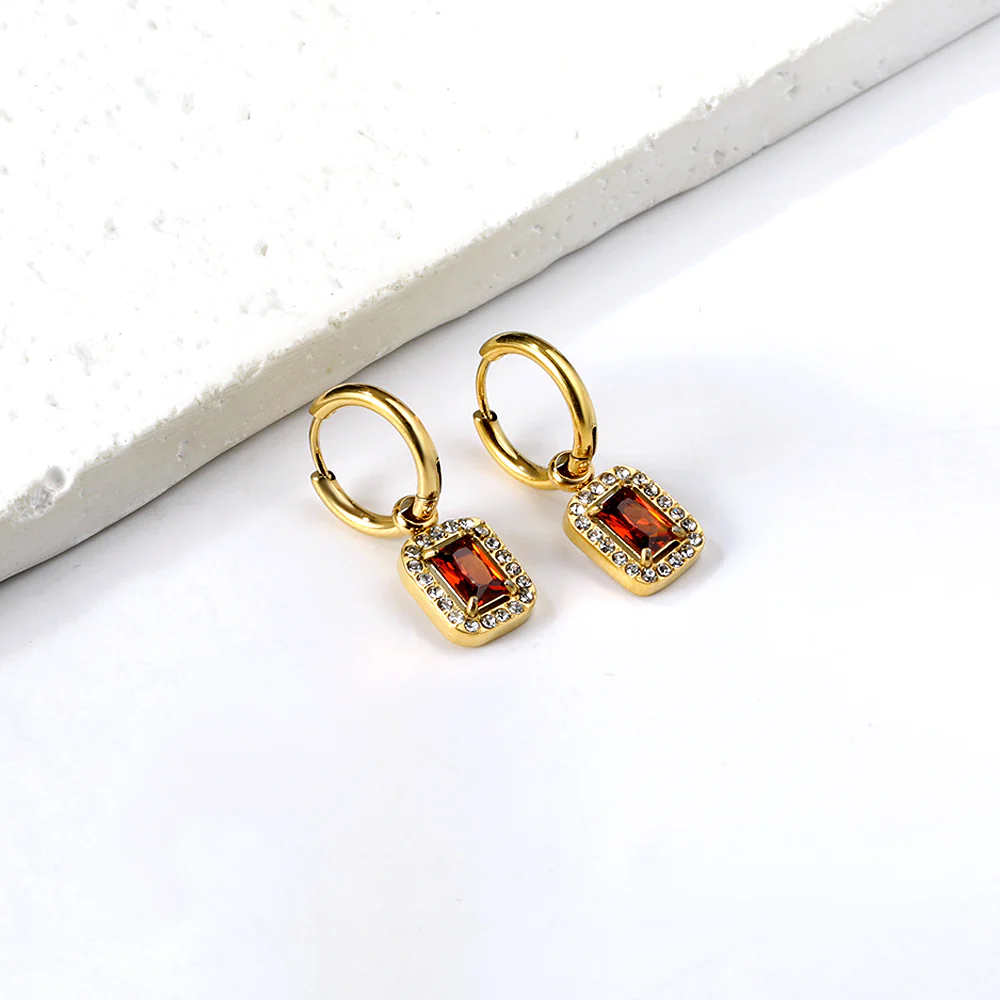 Camelia Charm Earrings ~ Waterproof