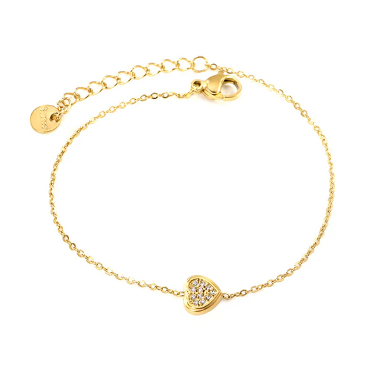 Petite Spark Heart Bracelet ~ Waterproof