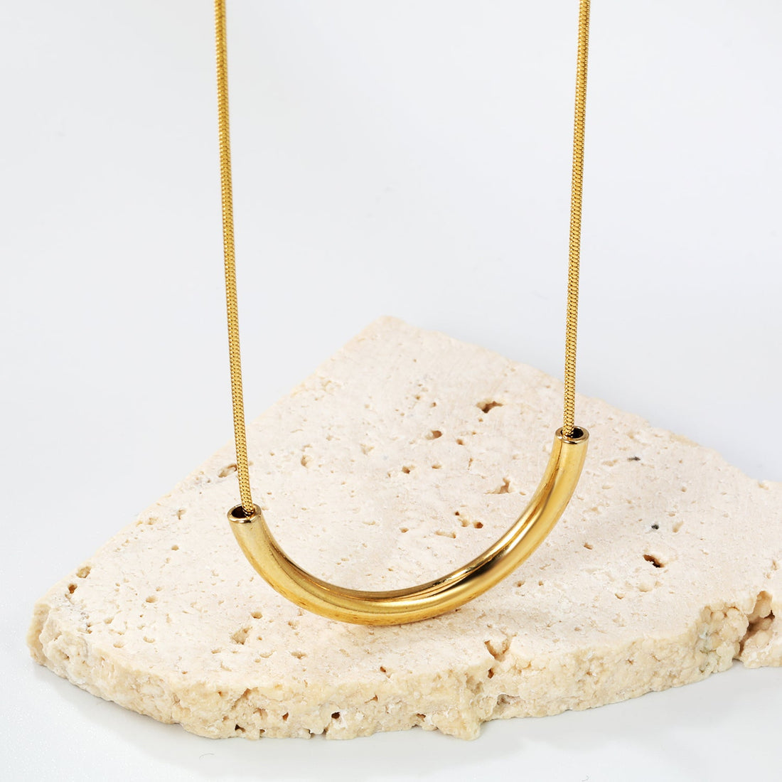 Golden Arc Necklace ~ Waterproof