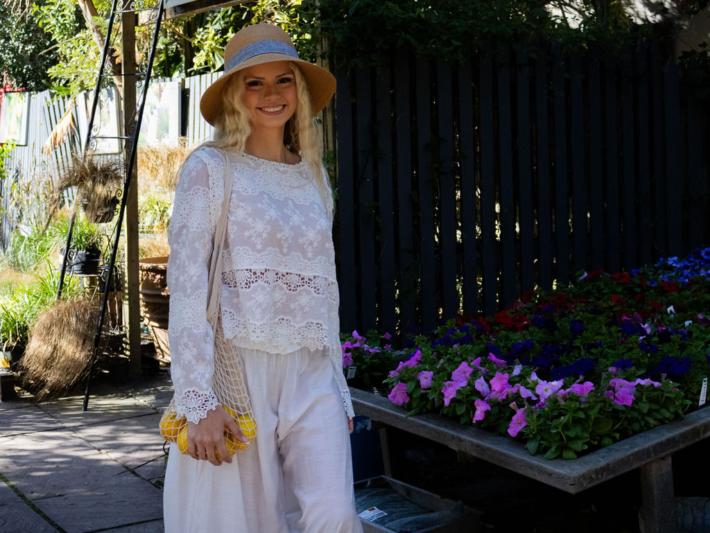 Isla Lace Top ~ White