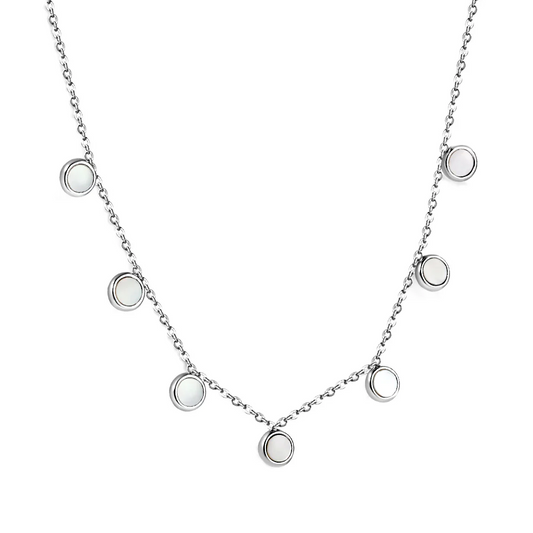 Noelani Pearl Steel Necklace ~ Waterproof