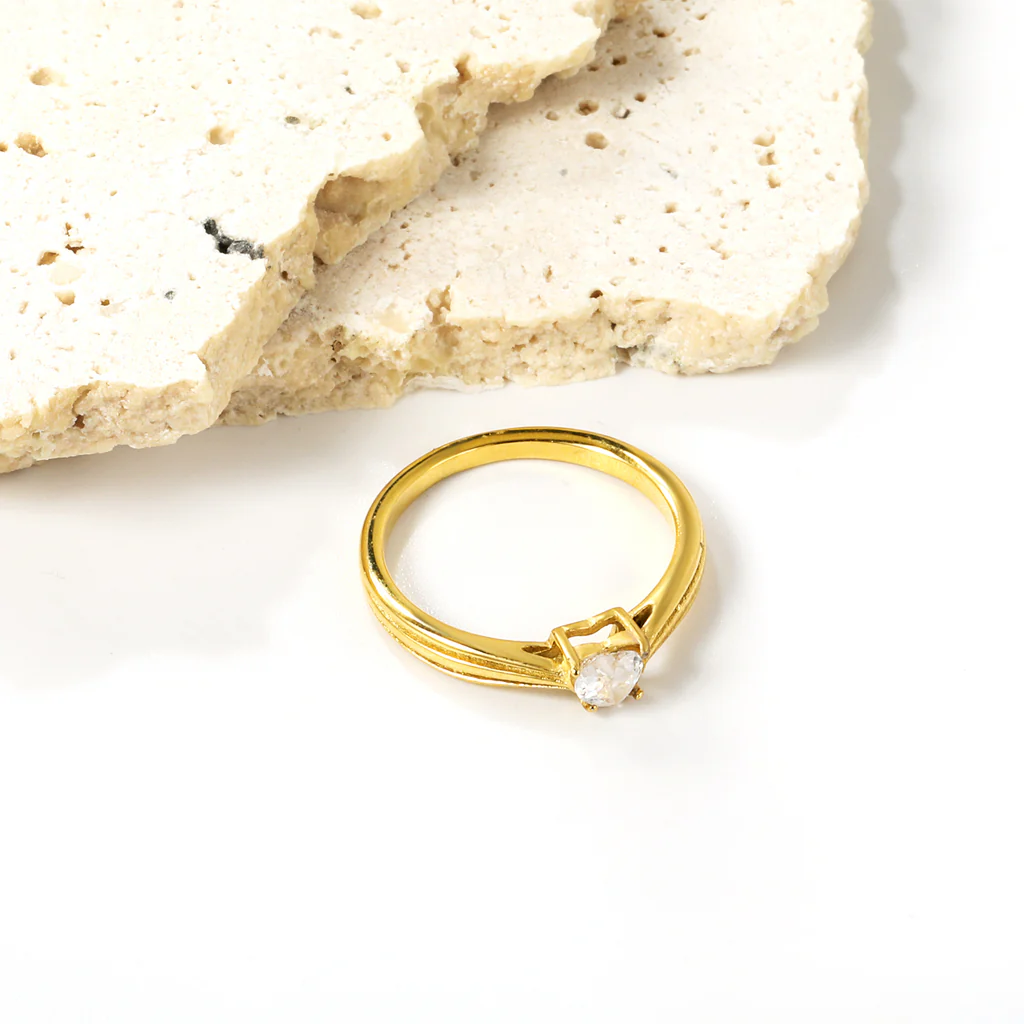 Sundrop Solitaire Ring ~ Waterproof