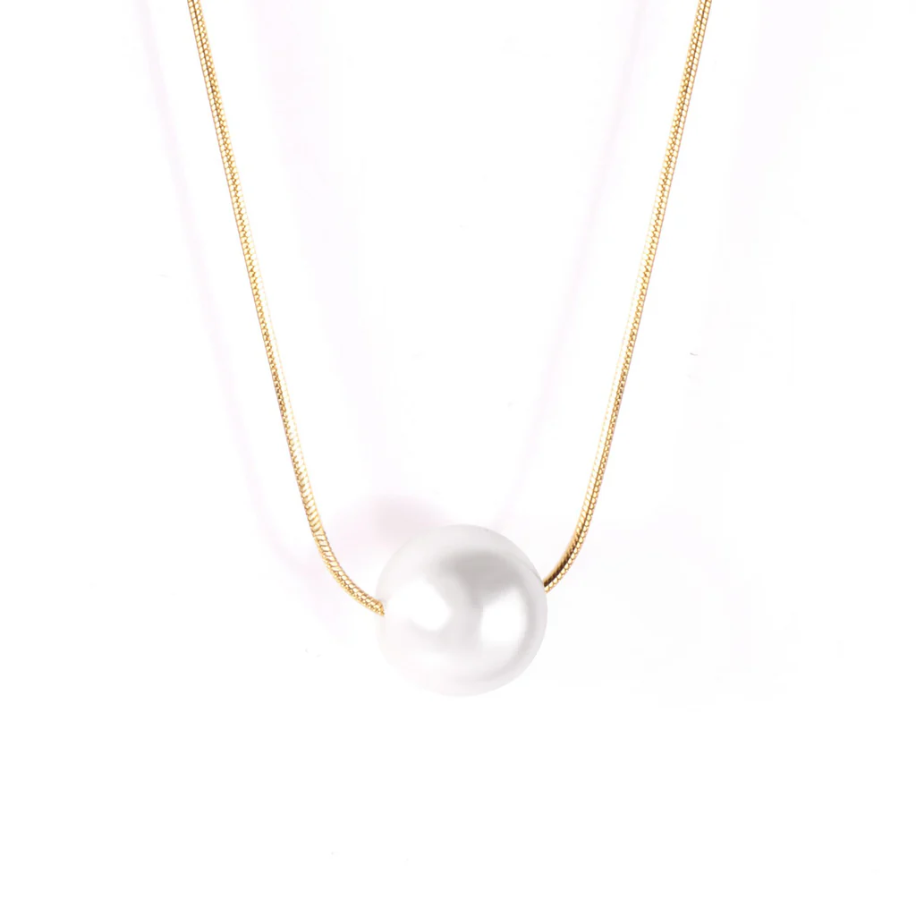 Aura Pearl Necklace ~ Waterproof