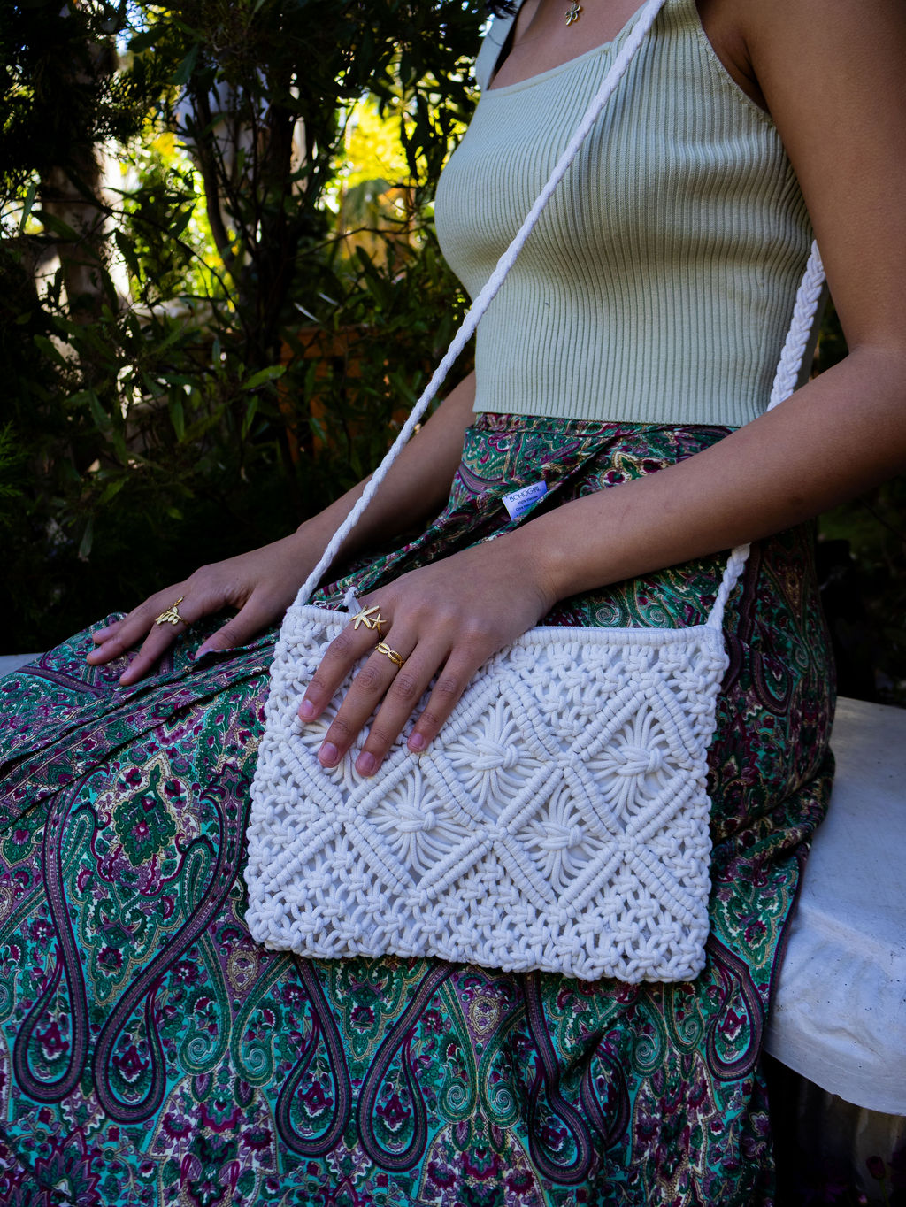 Sundown Wrap Skirt ~ Olive Bloom