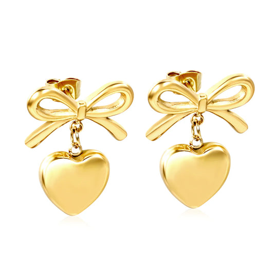 Petite Heart Earrings ~ Waterproof