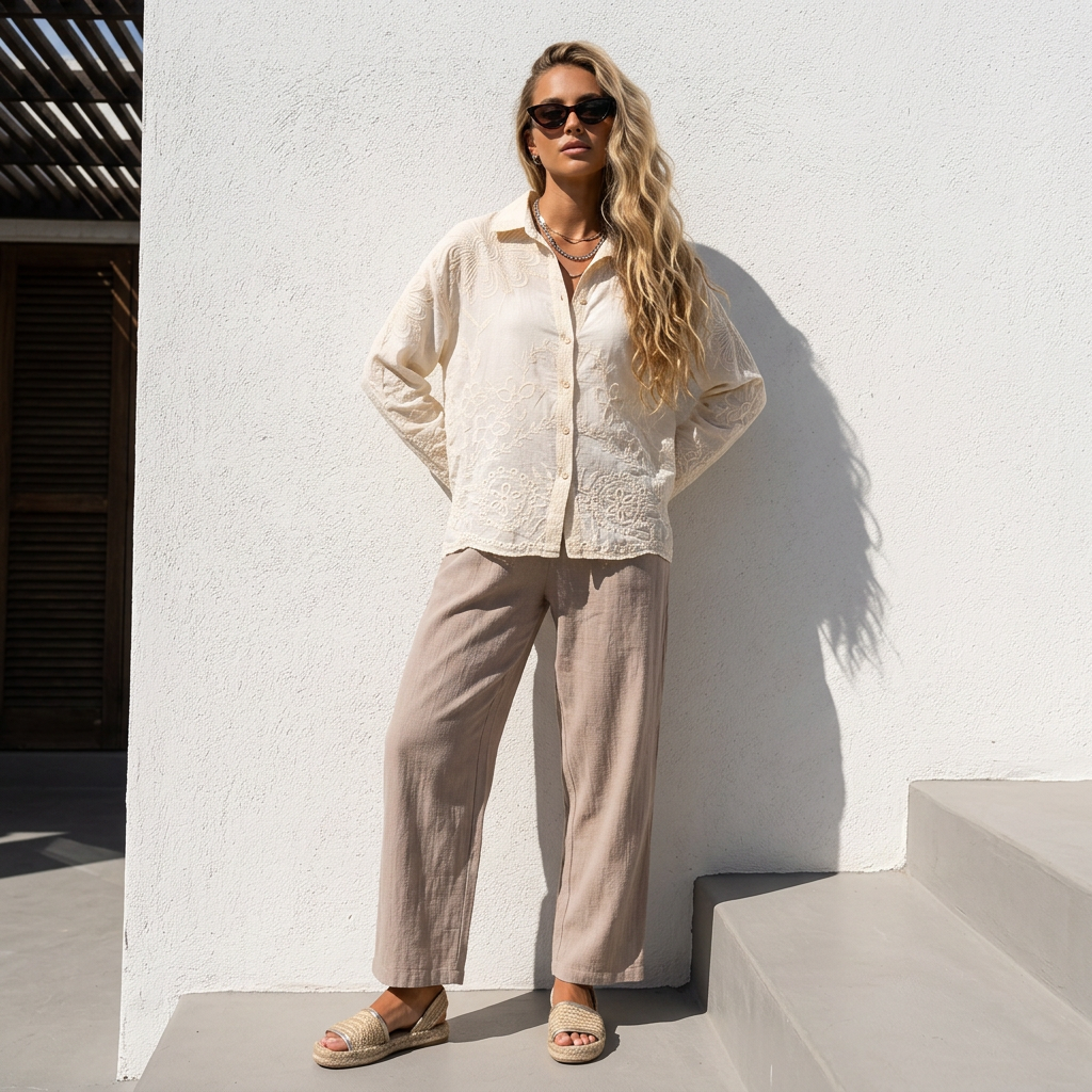 Fleur Embroidered Shirt