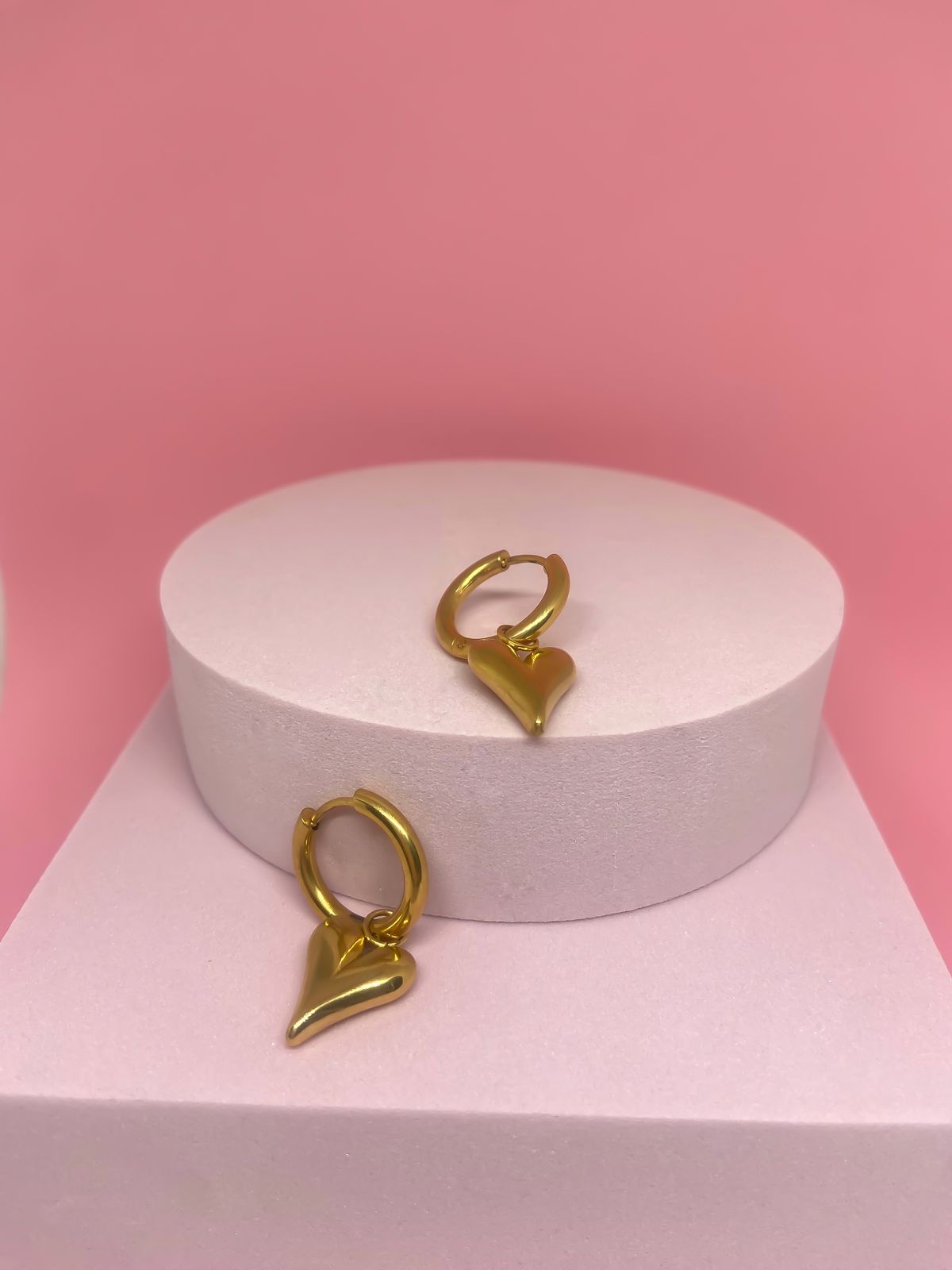 Treasure Heart Earrings ~ Waterproof