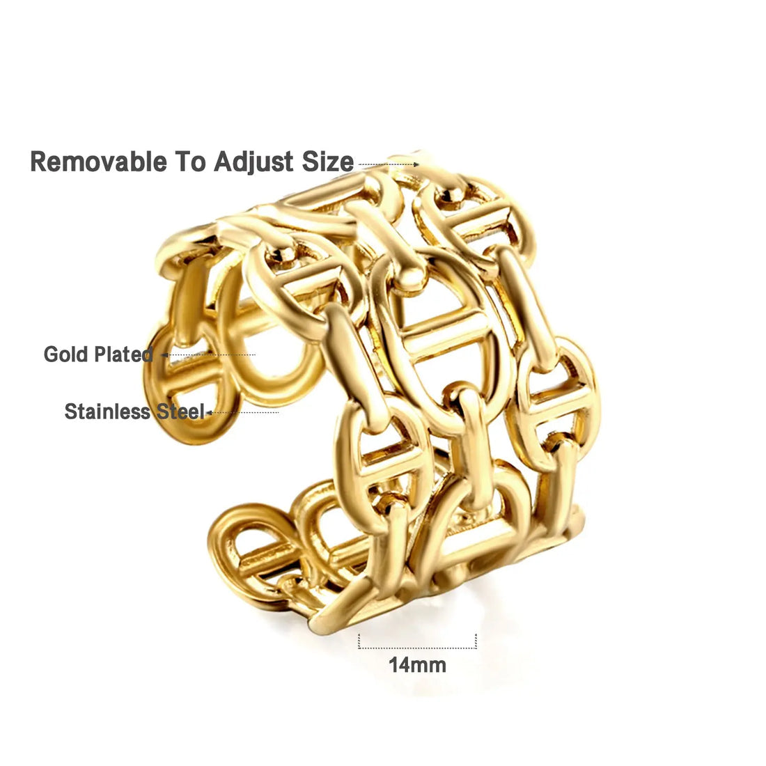 Entwined Ring ~ Waterproof