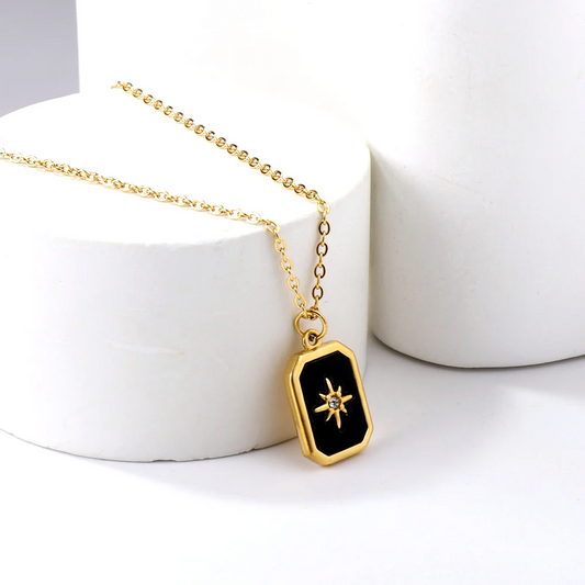 Onyx Spark Necklace ~ Waterproof