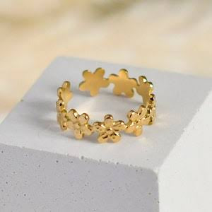 Gold Garden Ring ~ Waterproof
