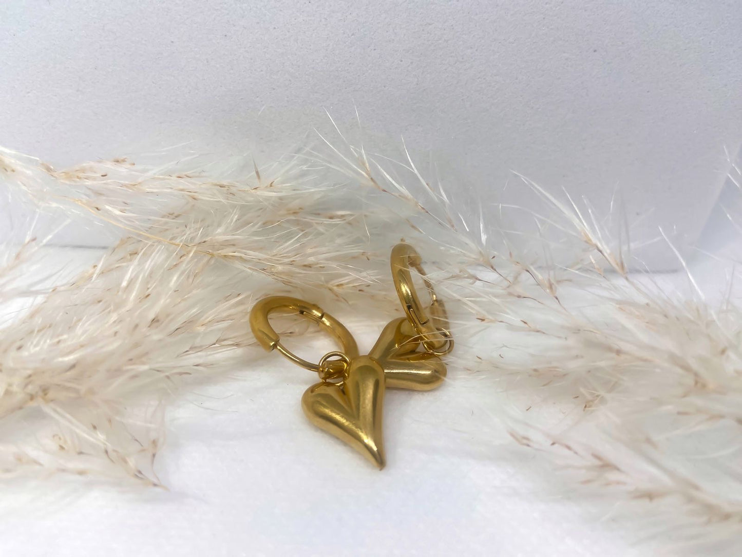 Treasure Heart Earrings ~ Waterproof