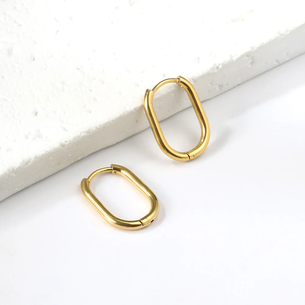 Aria Oval Hoops ~ Waterproof