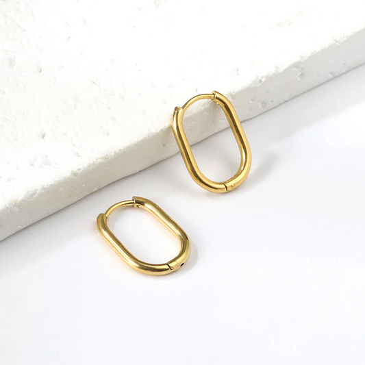 Aria Oval Hoops ~ Waterproof