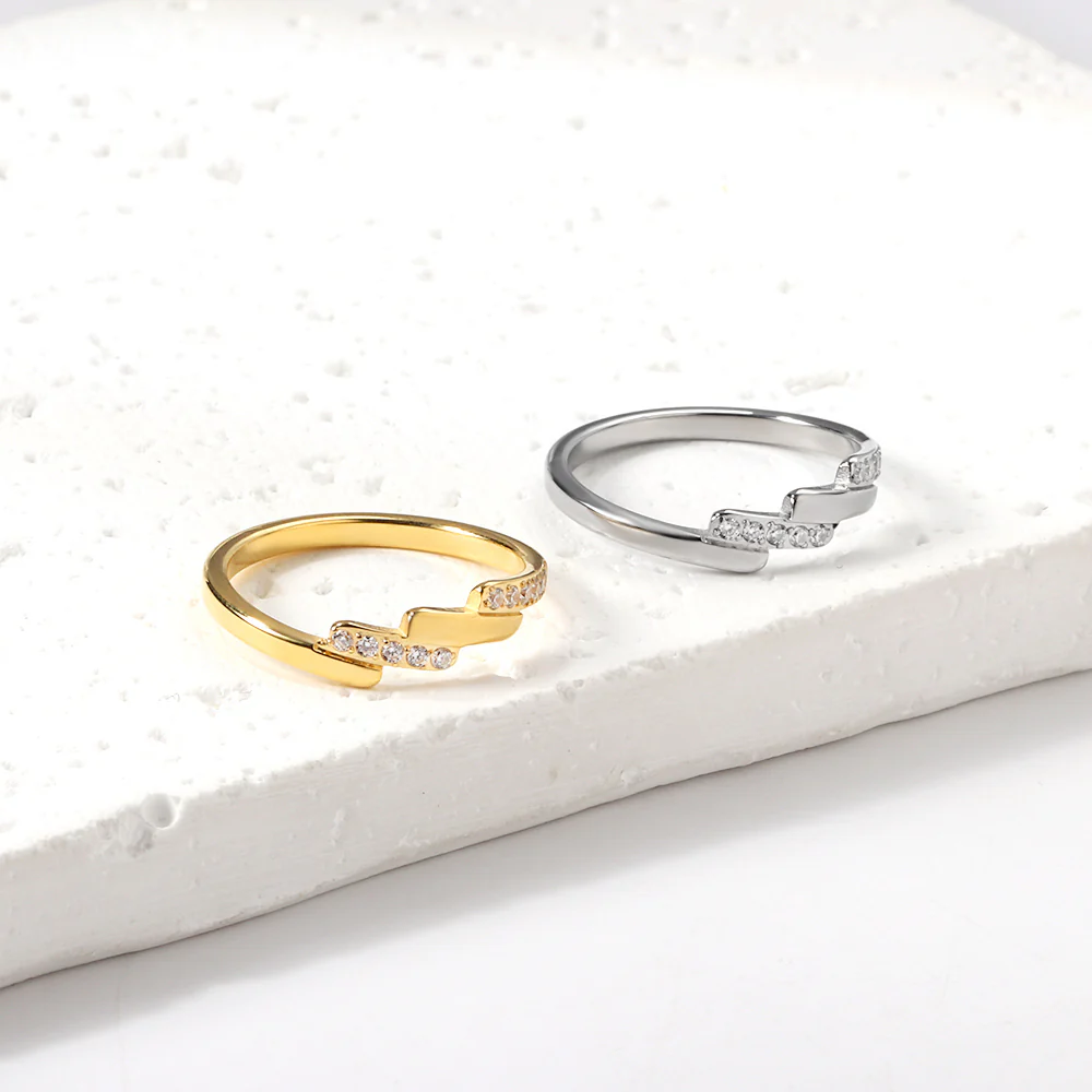 Cascade Spark Steel Ring ~ Waterproof