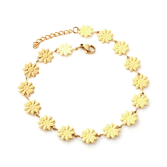 Daisy Daze Anklet ~ Waterproof