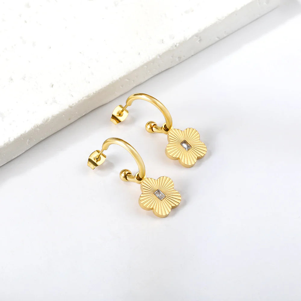 Petal Poise Earrings ~ Waterproof